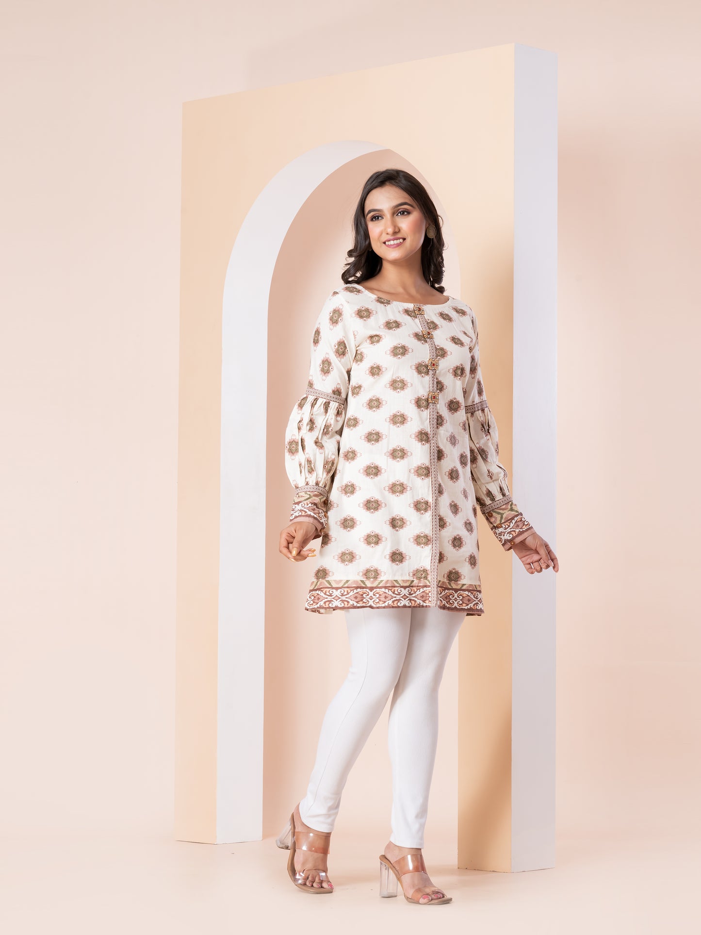 Kite Styles Cotton Short Kurti Floral print