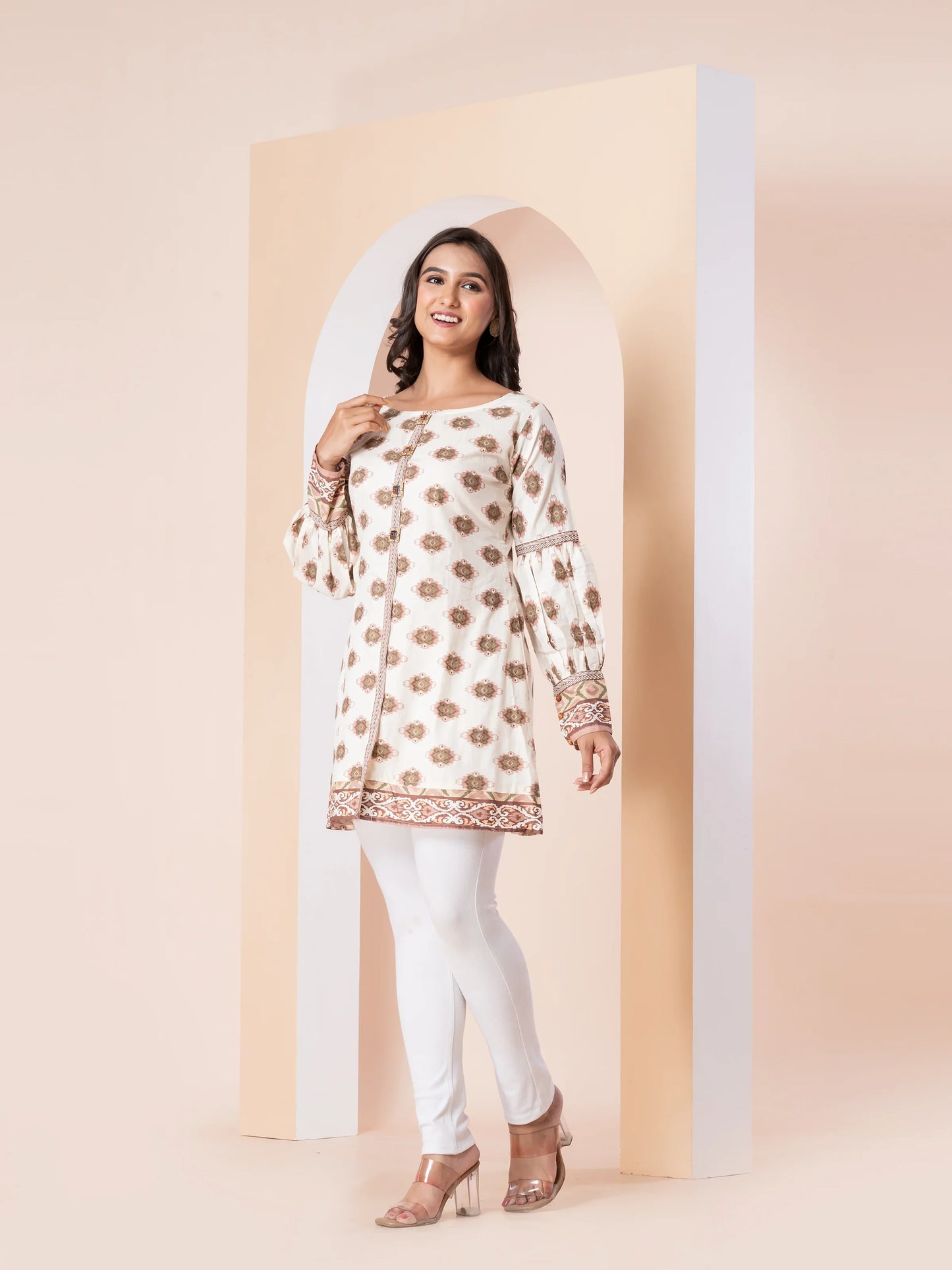Kite Styles Cotton Short Kurti Floral print