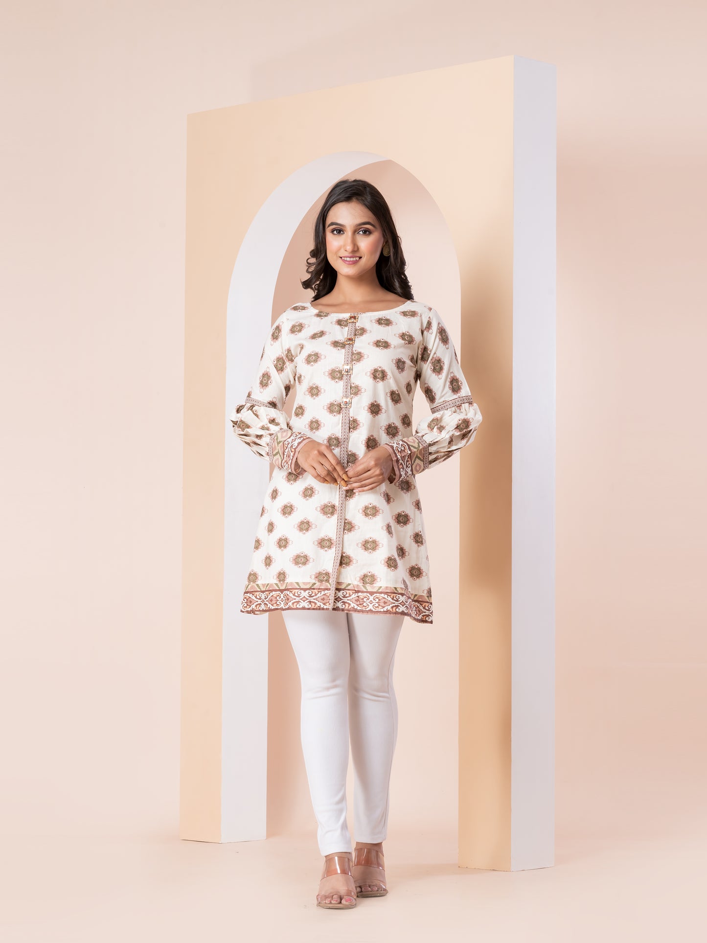 Kite Styles Cotton Short Kurti Floral print