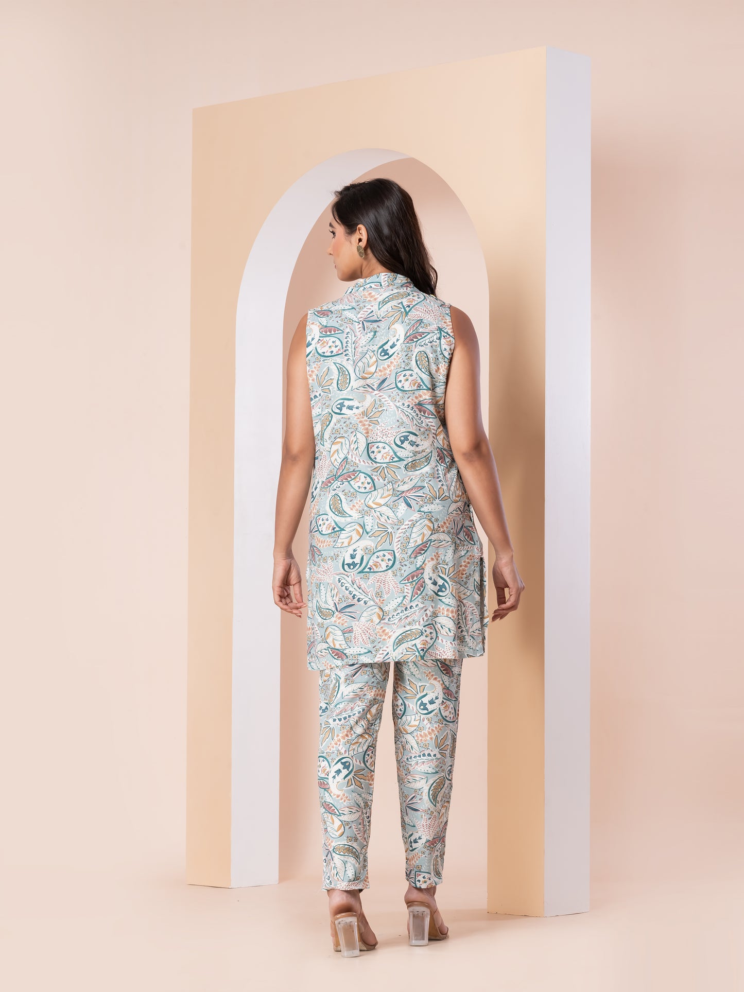 Kite Styles Sleeveless Printed Rayon Co-ord Set