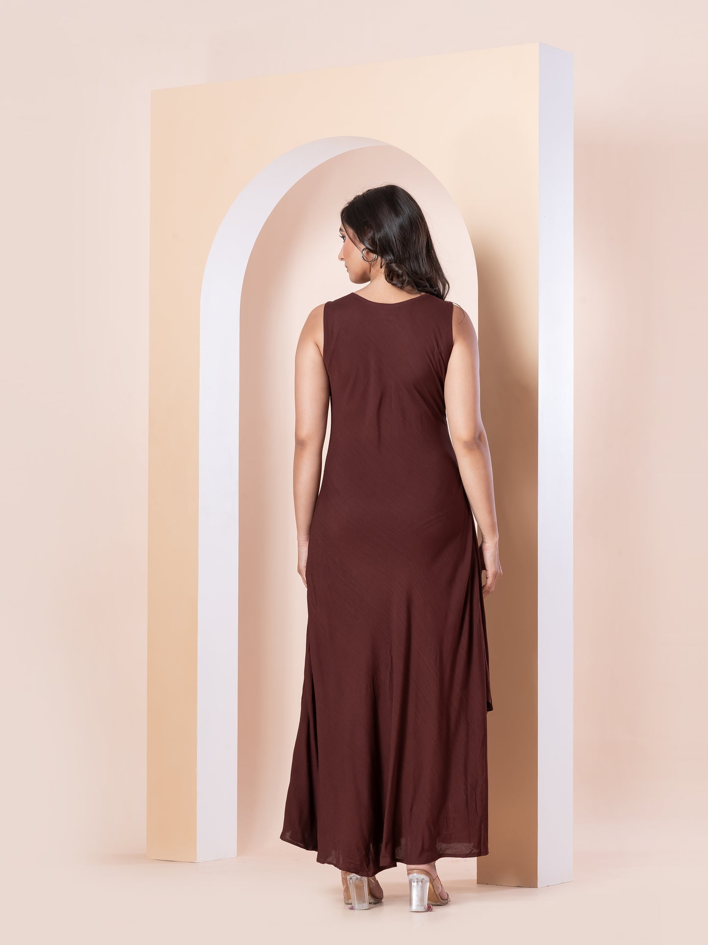 Kite Styles Sleeveless Rayon Layered dress