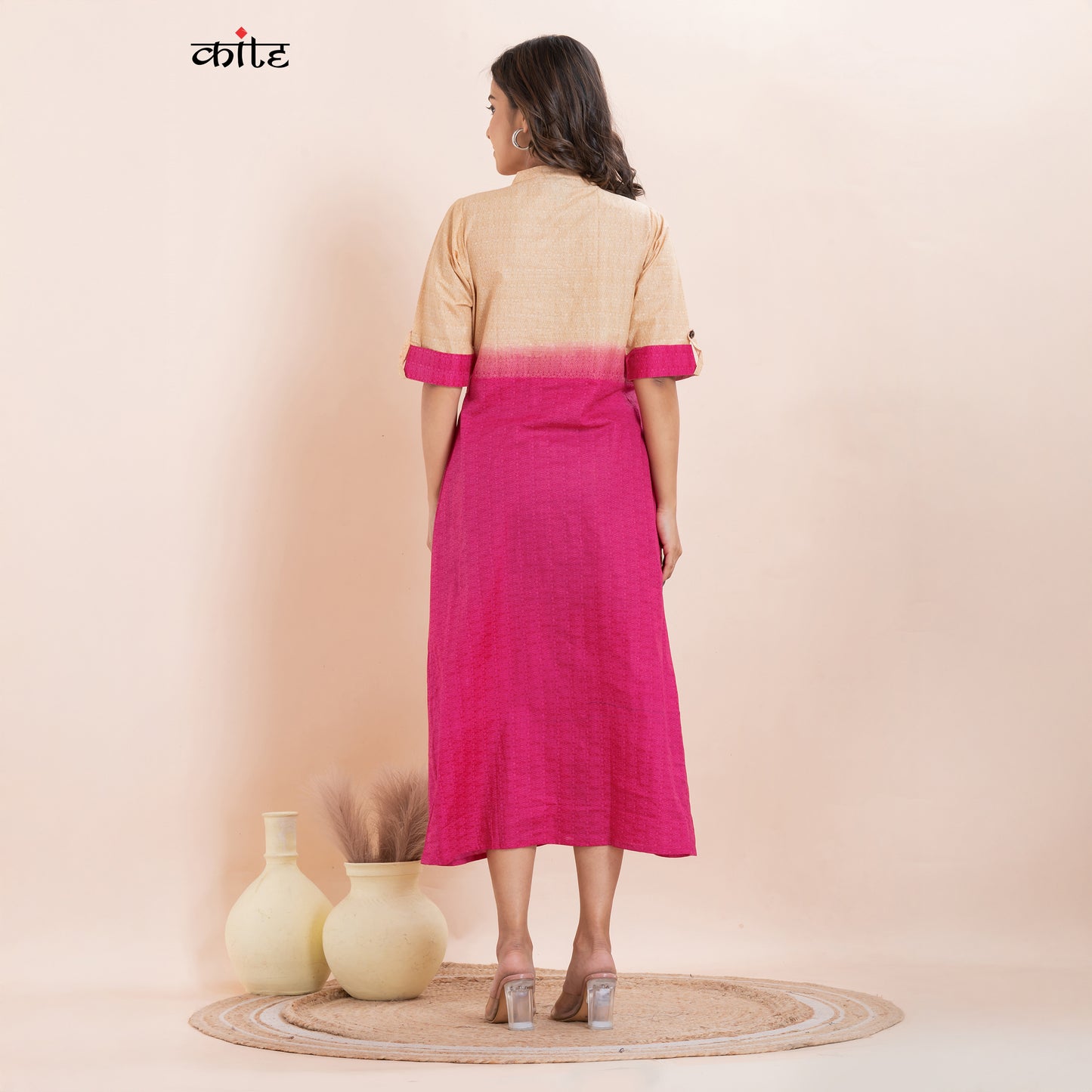 Cotton mandarin Collar Kurti