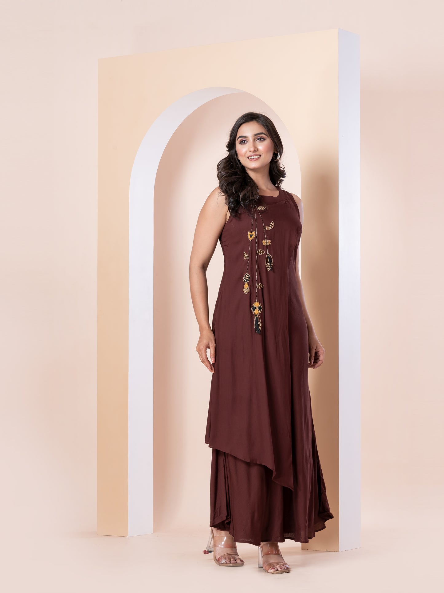 Kite Styles Sleeveless Rayon Layered dress