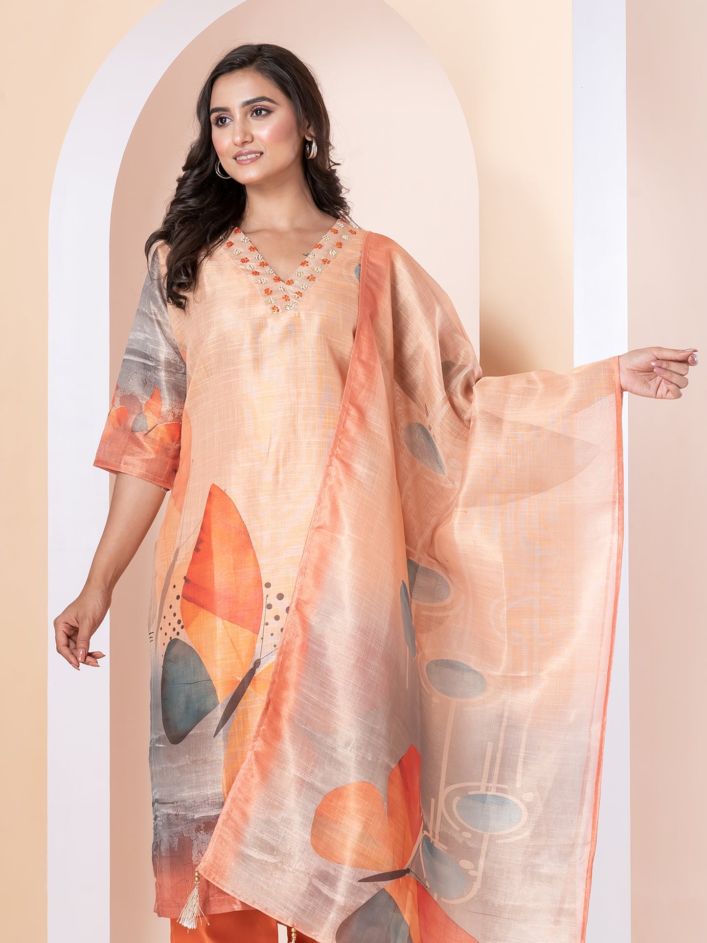 Kite Styles Printed Kurti with Dupatta