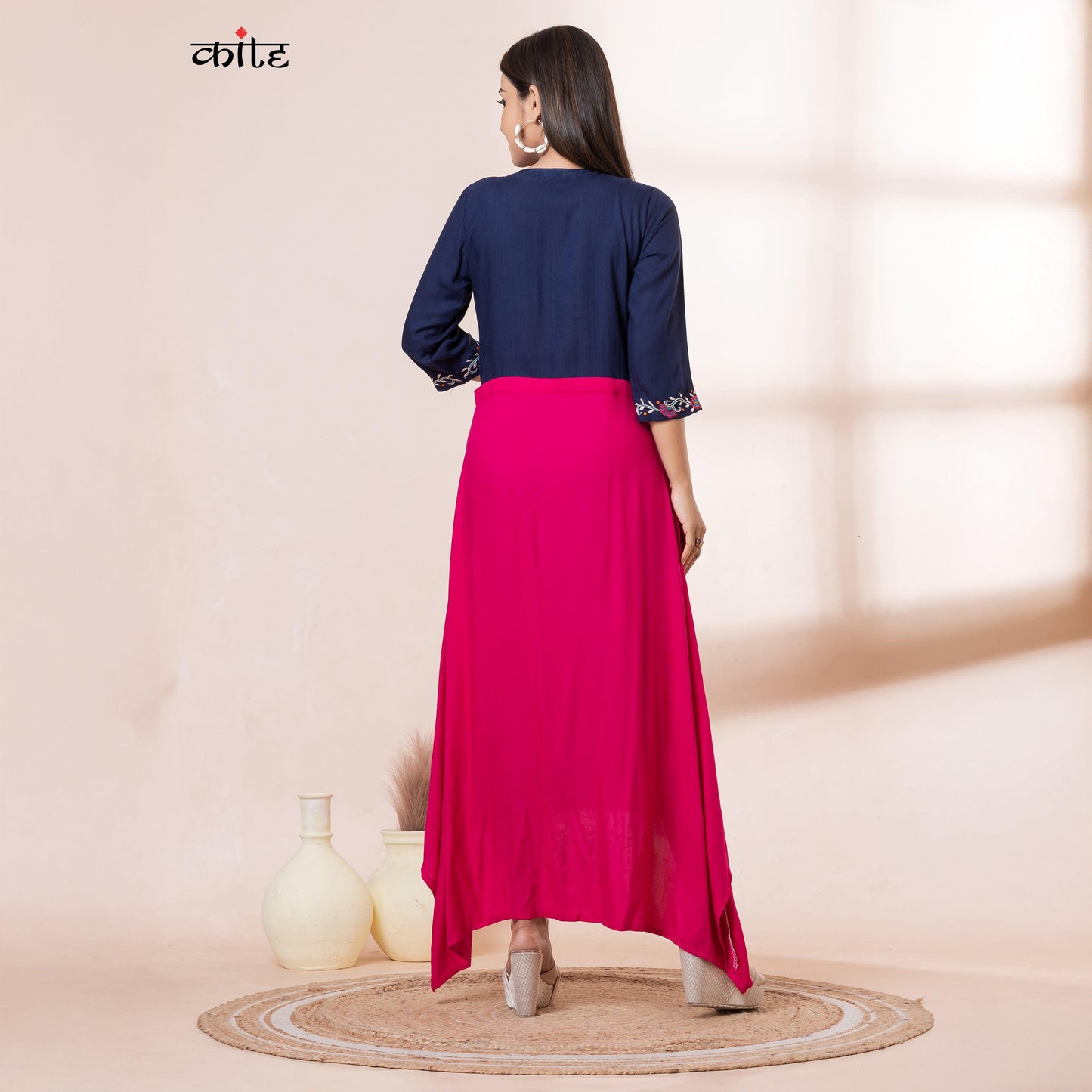 Kite Styles Rayon High-Low Kurti