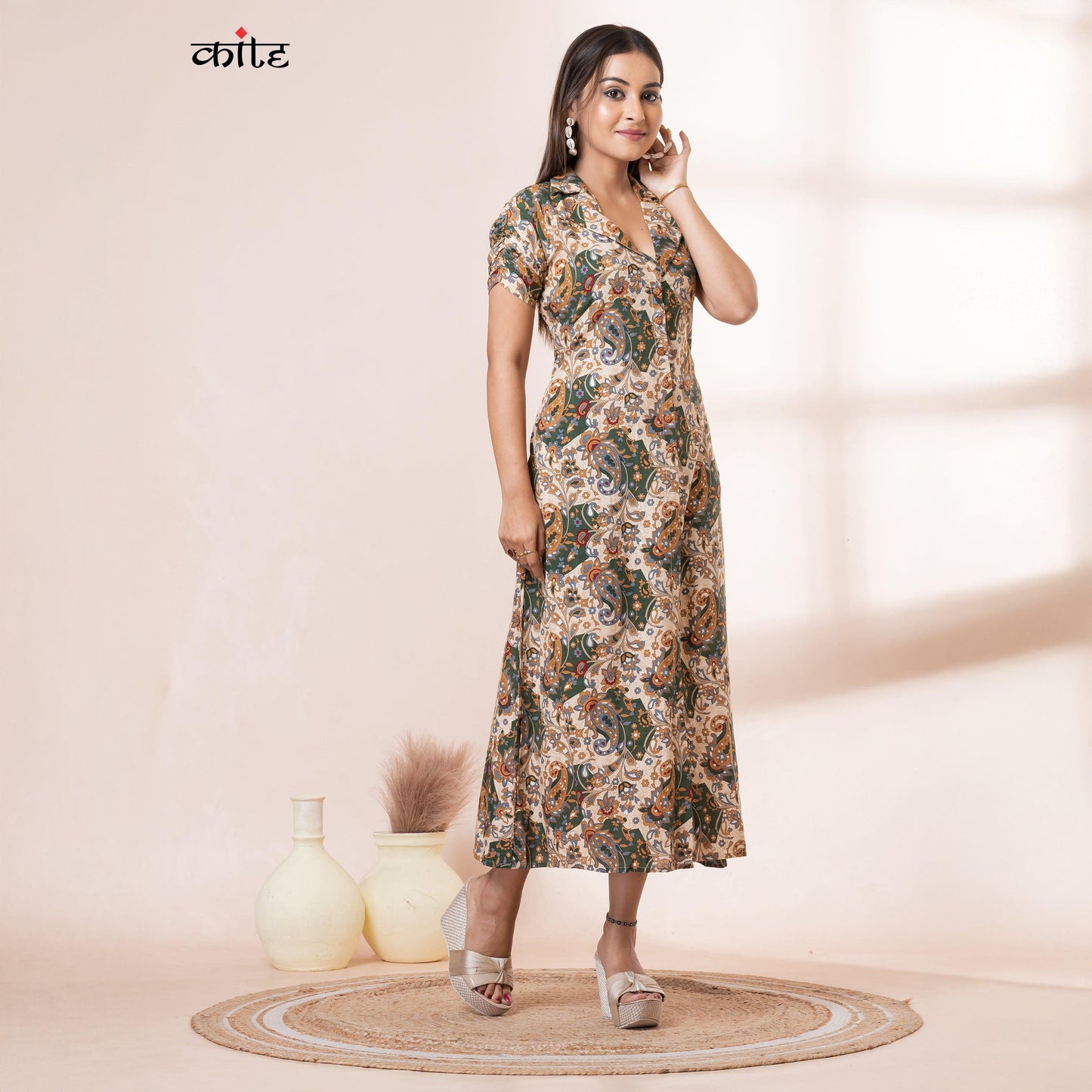 Kite Styles Shirt Collar Rayon Kurti