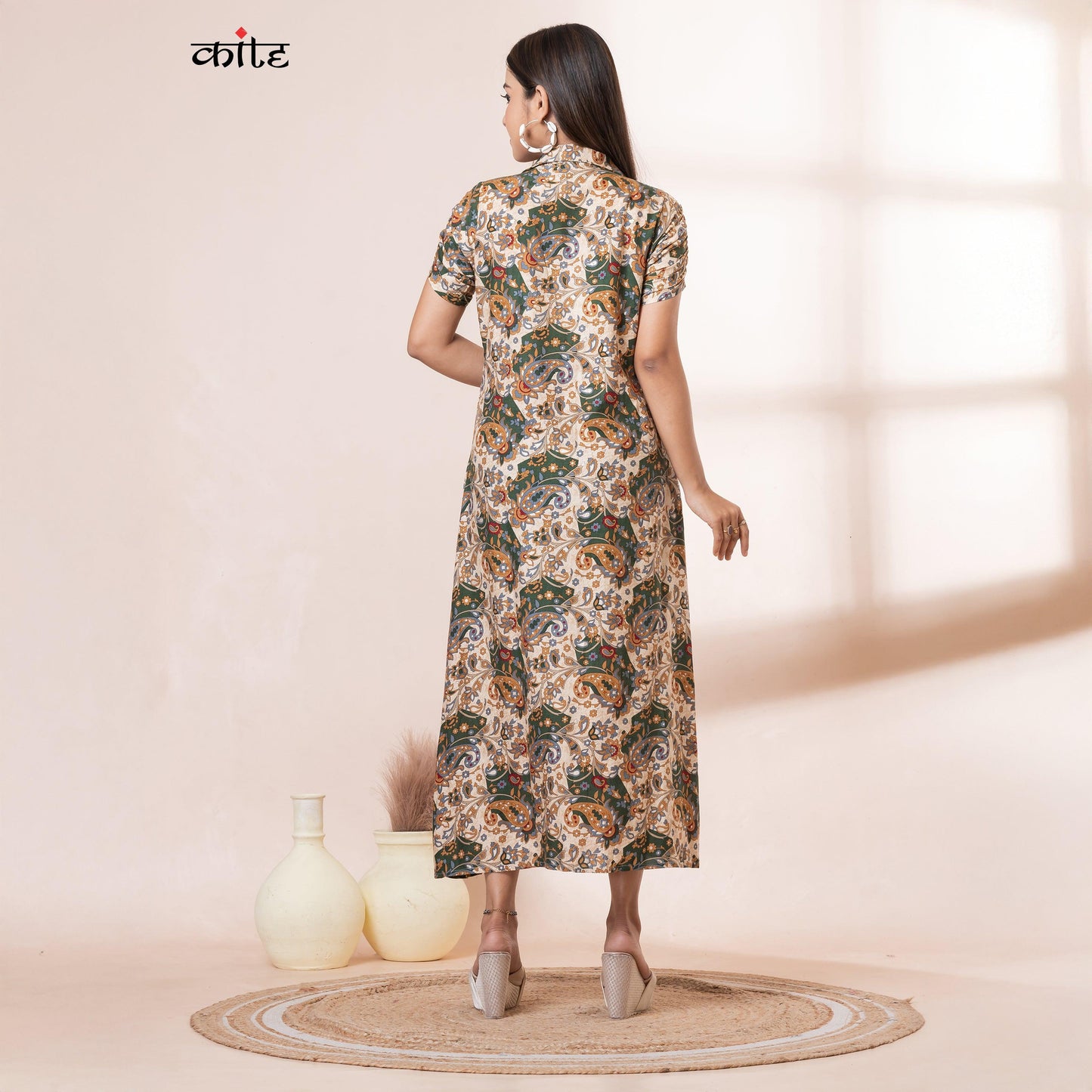 Kite Styles Shirt Collar Rayon Kurti