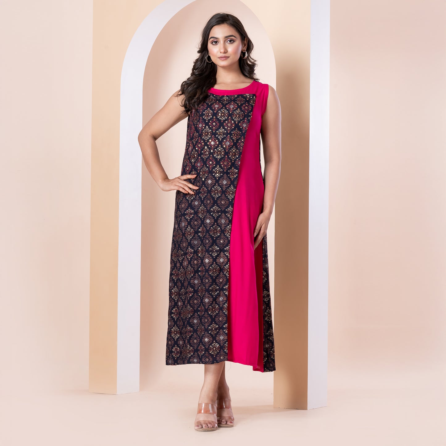 Kite styles Layered Sleeveless Kurti