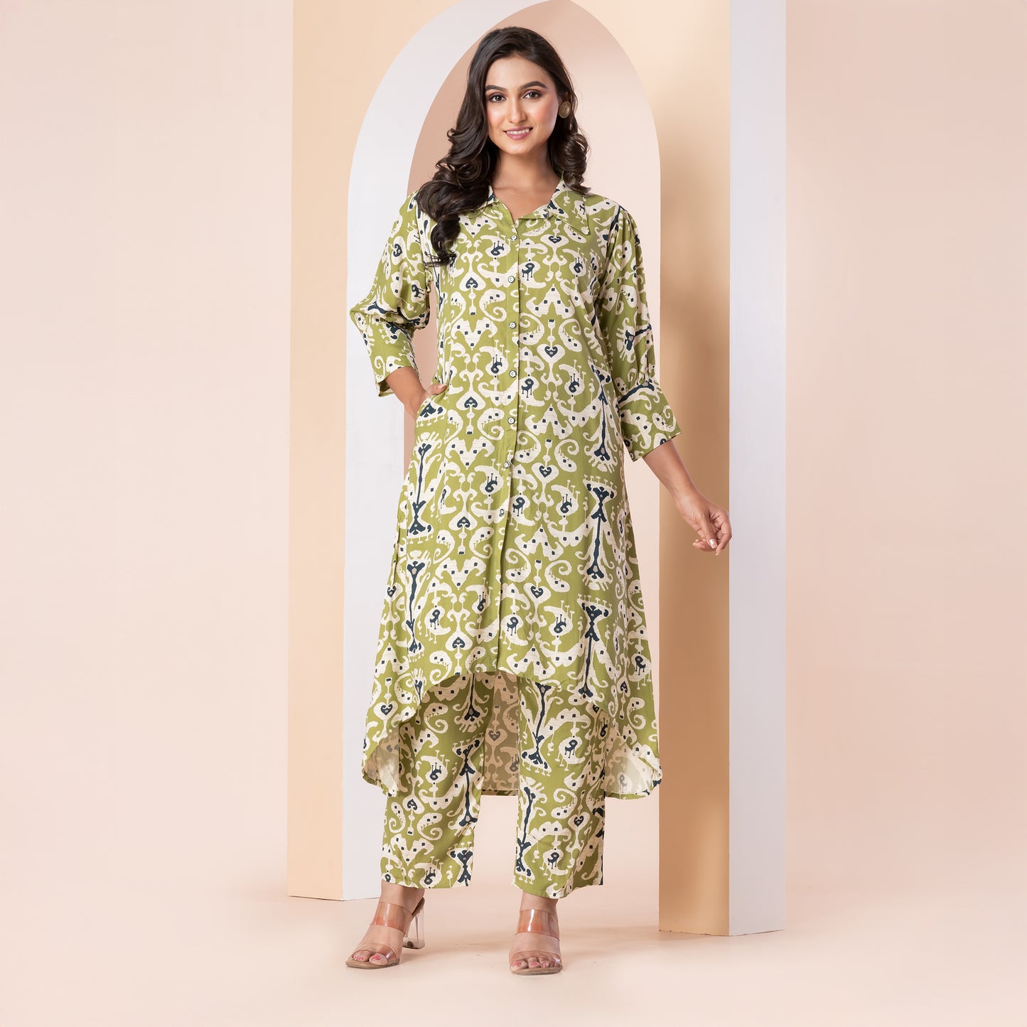 Kite Styles Printed Rayon Co-ord Set
