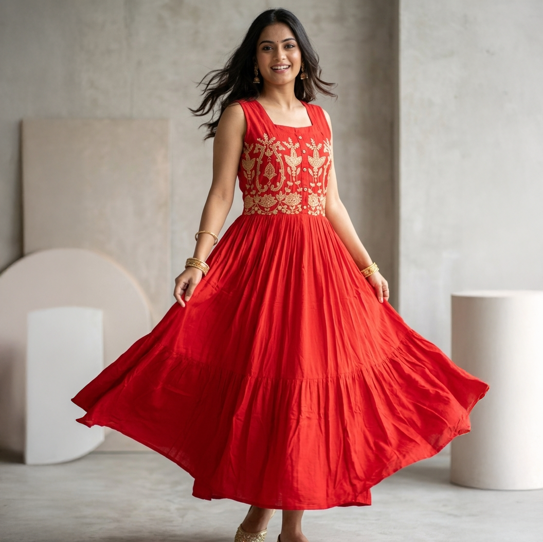 Arri Tiered Maxi Gown