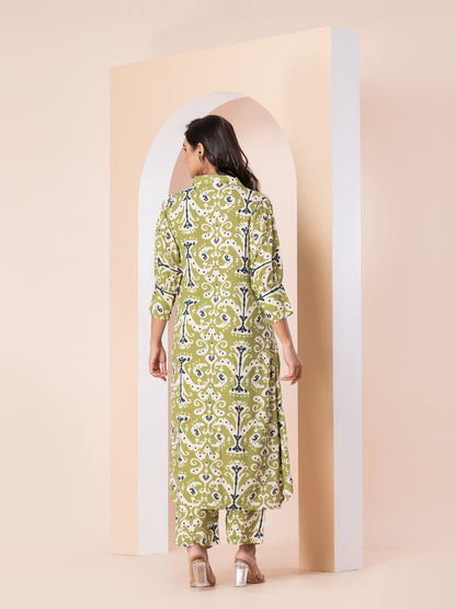 Kite Styles Printed Rayon Co-ord Set