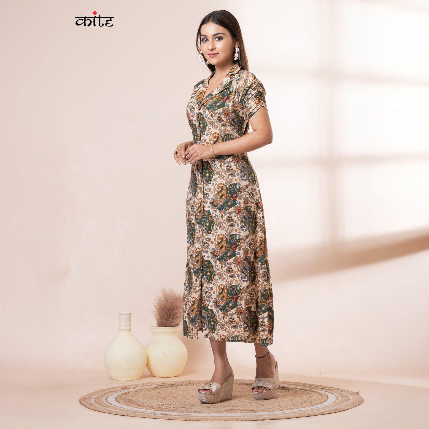 Kite Styles Shirt Collar Rayon Kurti