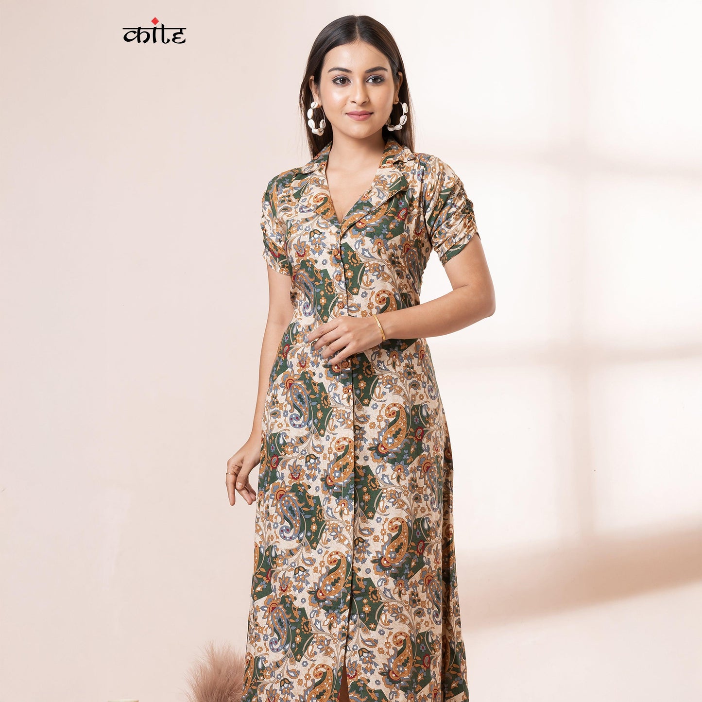 Kite Styles Shirt Collar Rayon Kurti