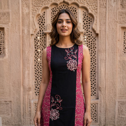 Midi Kurti Buta Embroidery