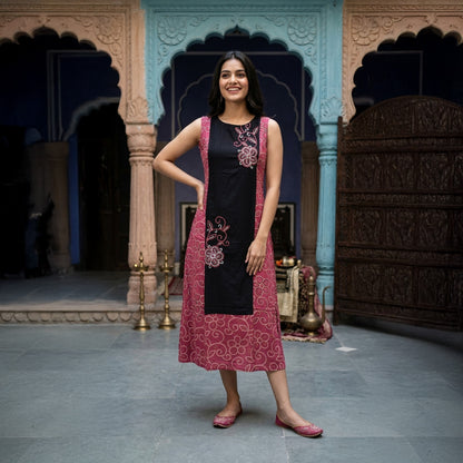 Midi Kurti Buta Embroidery