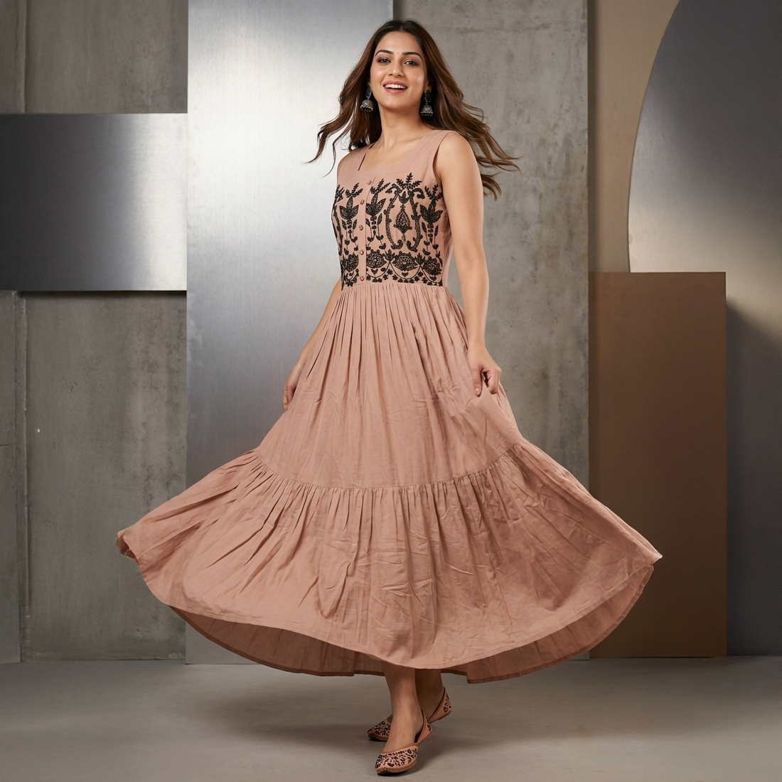 Arri Tiered Maxi Gown