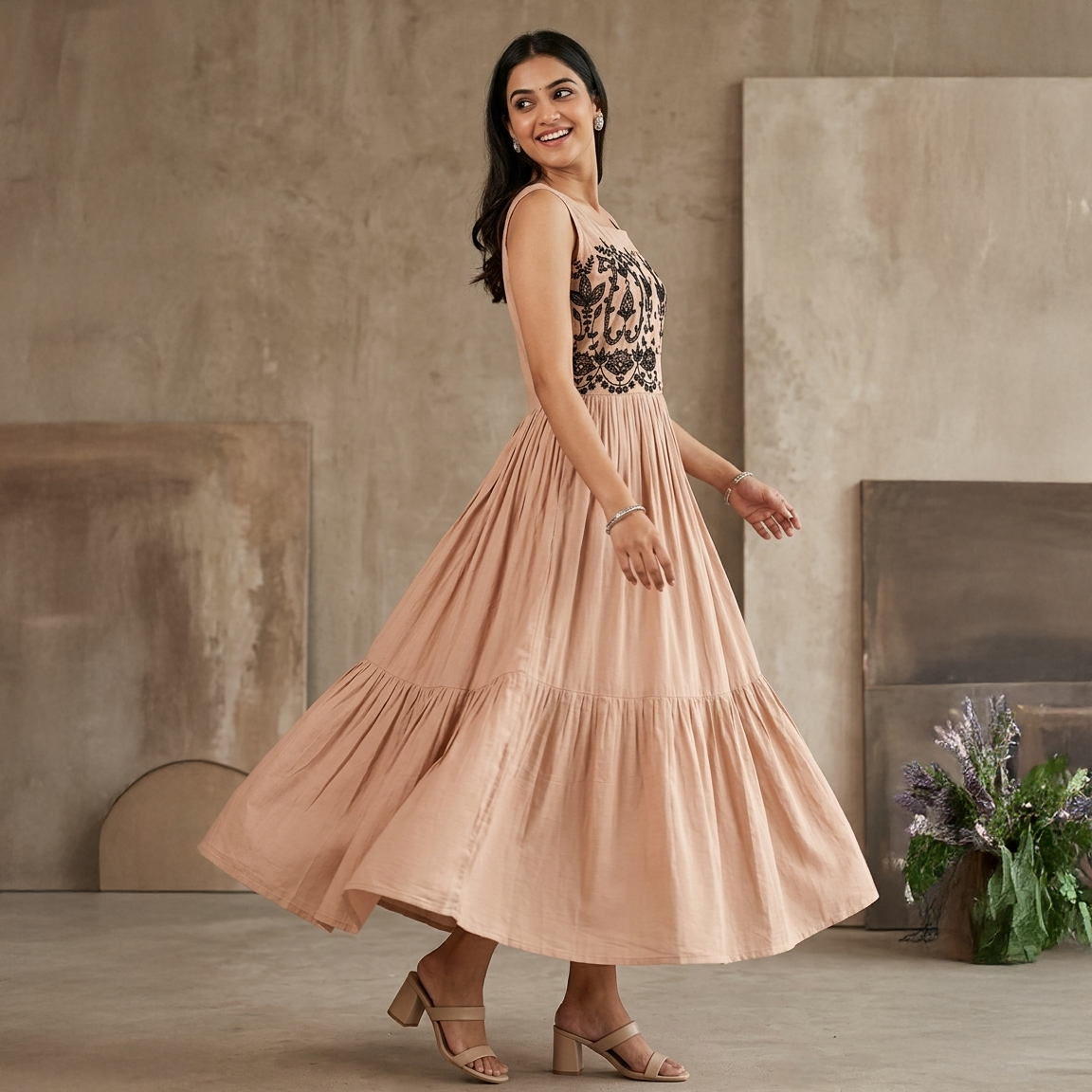 Arri Tiered Maxi Gown