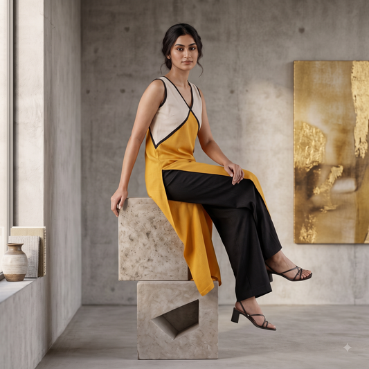 Marigold Horizon Kurta & Palazzo Set