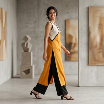 Marigold Horizon Kurta & Palazzo Set